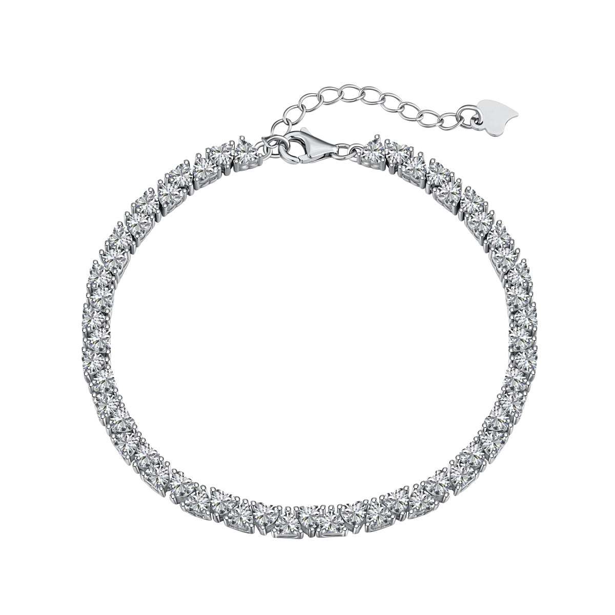 [Hevara Jewelry]Dazzling Romantic Heart Shape Lover Bracelet