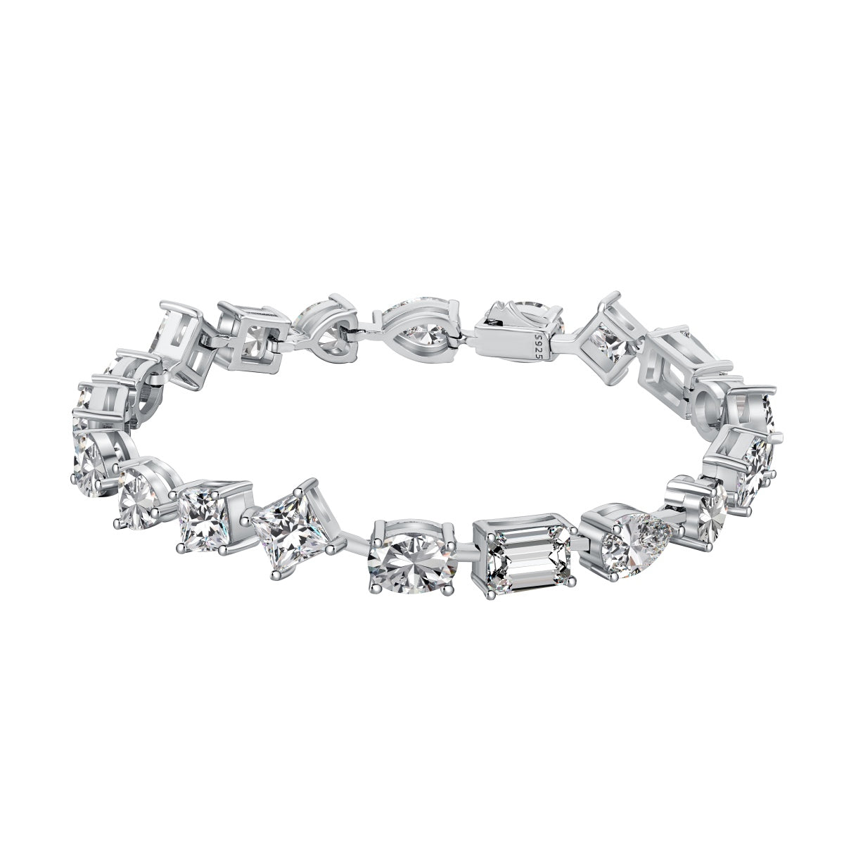 [Hevara Jewelry]Unique Exquisite Multi Cut Daily Bracelet