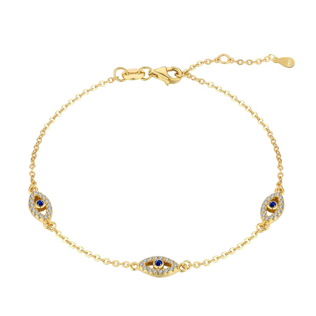 [Hevara Jewelry]Evil Eye Shape Pendent Necklace