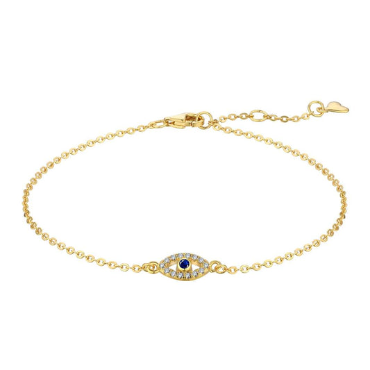 [Hevara Jewelry]Evil Eye Shape Necklace