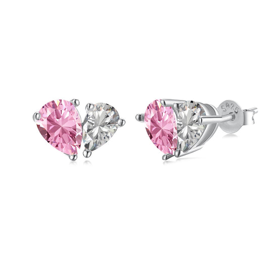 [Hevara Jewelry]Dazzling Elegant Heart Cut Lover Earrings