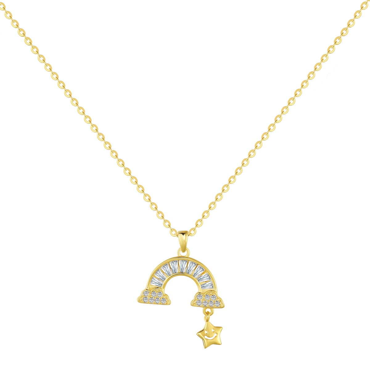 [Hevara Jewelry]Unique Rainbow Star Necklace