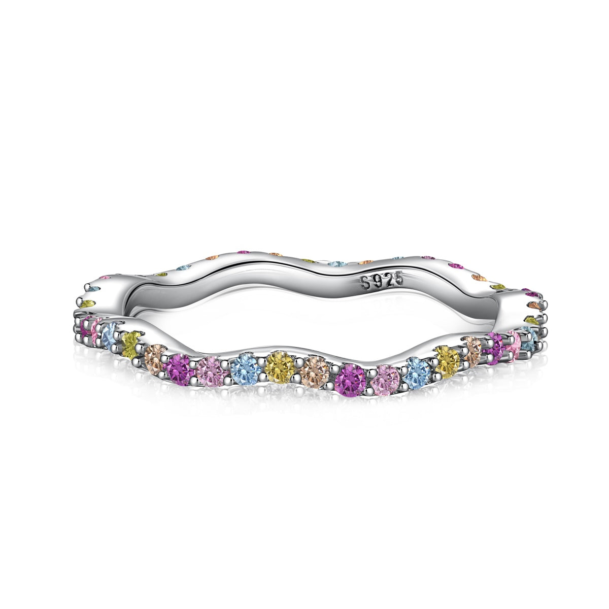 [Hevara Jewelry]Dainty Colorful Round Cut Party Ring