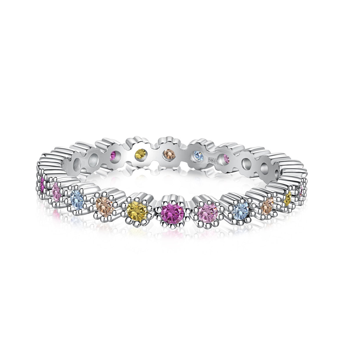 [Hevara Jewelry]Exquisite Colorful Round Cut Party Ring