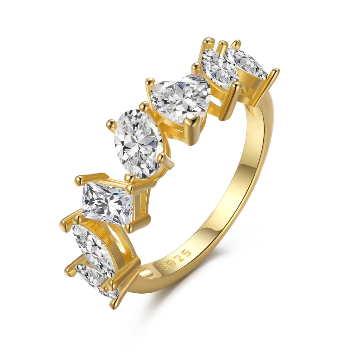 [Hevara Jewelry]Delicate Multi Cut Ring