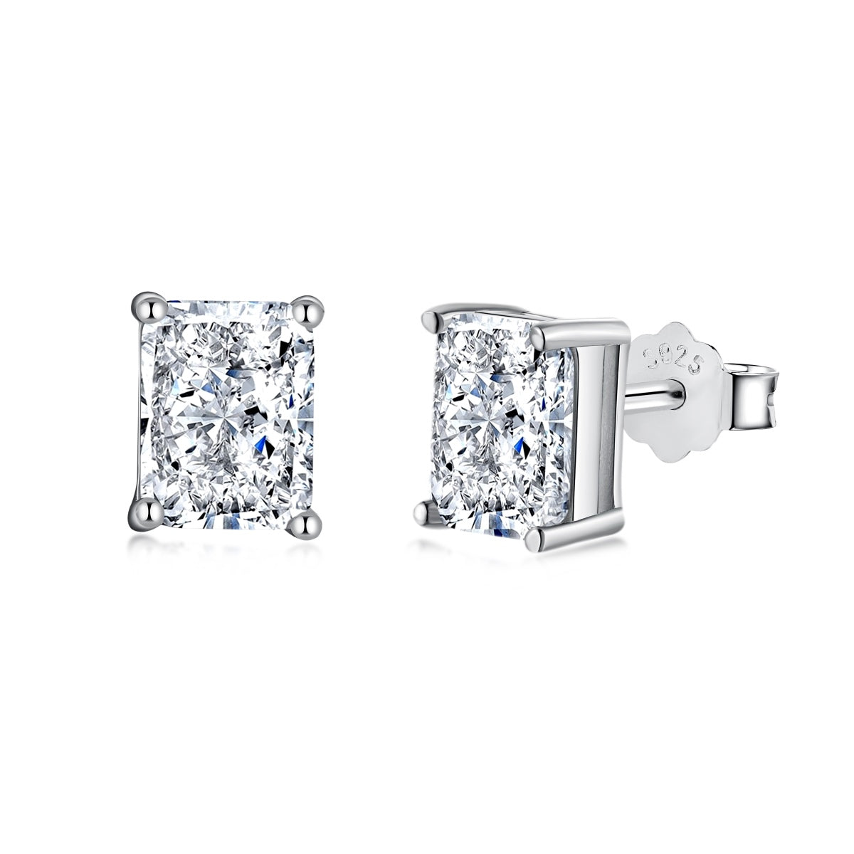 [Hevara Jewelry]Radiant Luxurious Princess Cut Daily Earrings