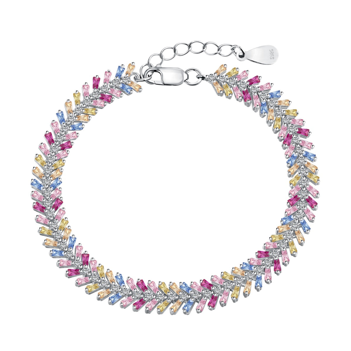 [Hevara Jewelry]Dainty Radiant Emerald Cut Daily Bracelet