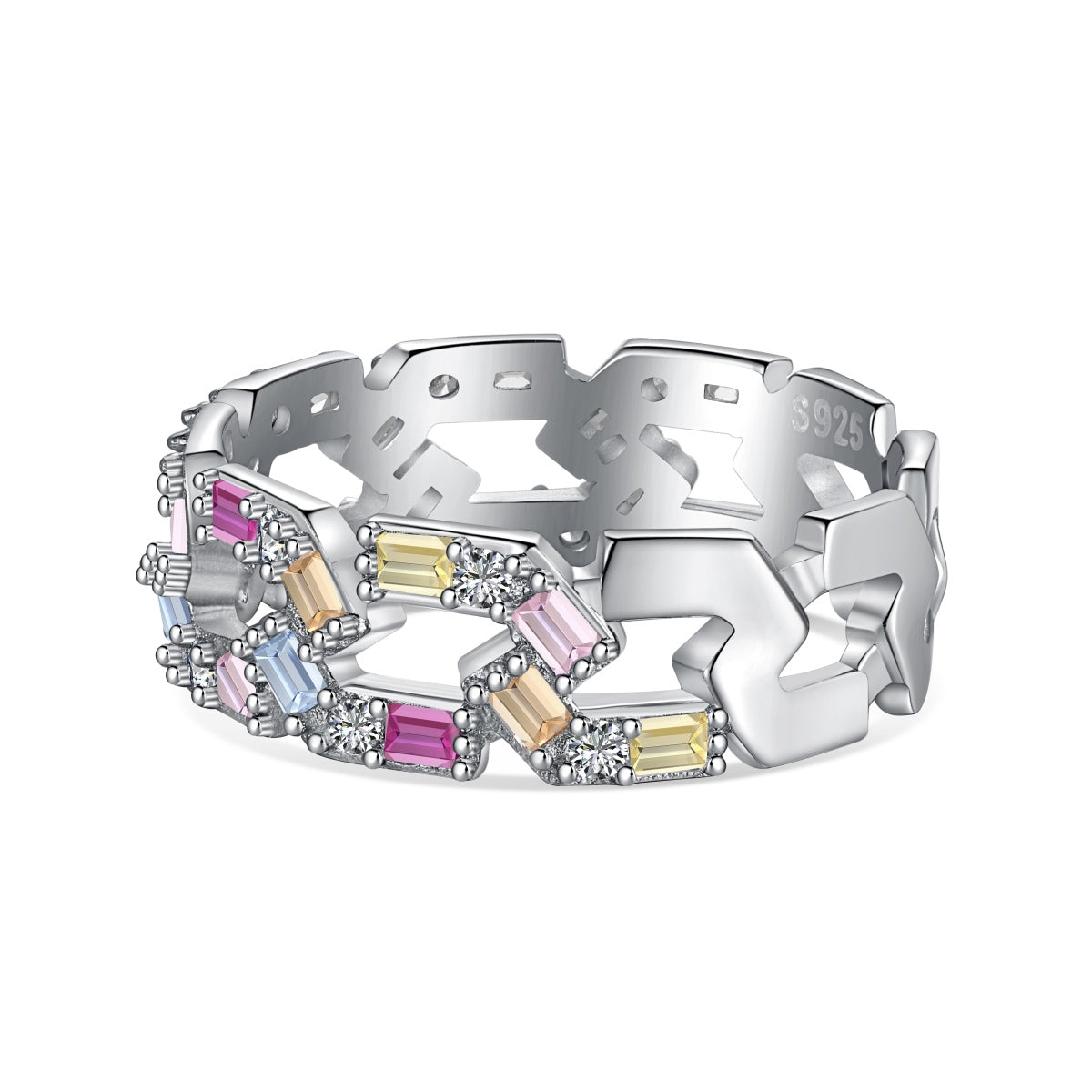 [Hevara Jewelry]Sparkling Vibrant Emerald Cut Daily Ring