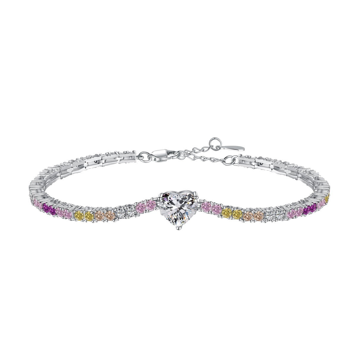 [Hevara Jewelry]Delicate Romantic Heart Shape Lover Bracelet
