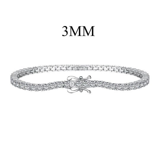 [Hevara Jewelry]Dainty Charming Round Cut Tennis Bracelet