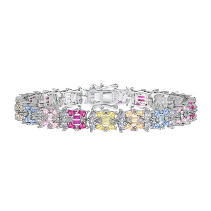 [Hevara Jewelry]Delicate Colorful Multi Cut Party Bracelet