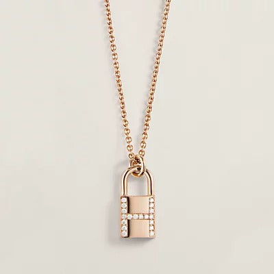 [⭐Hevara Jewelry]HM ADVANCED NICHE LOCK HEAD NECKLACE DIAMONDS