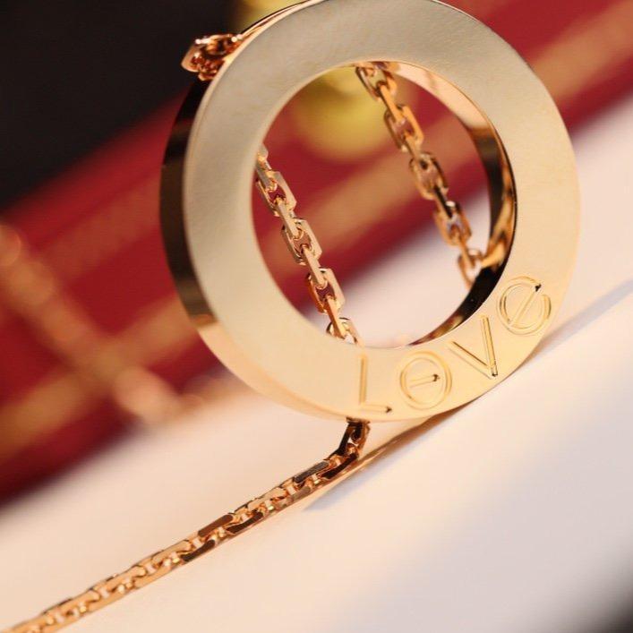 [⭐Hevara Jewelry]LOVE NECKLACE ADJUSTABLE ROSE GOLD