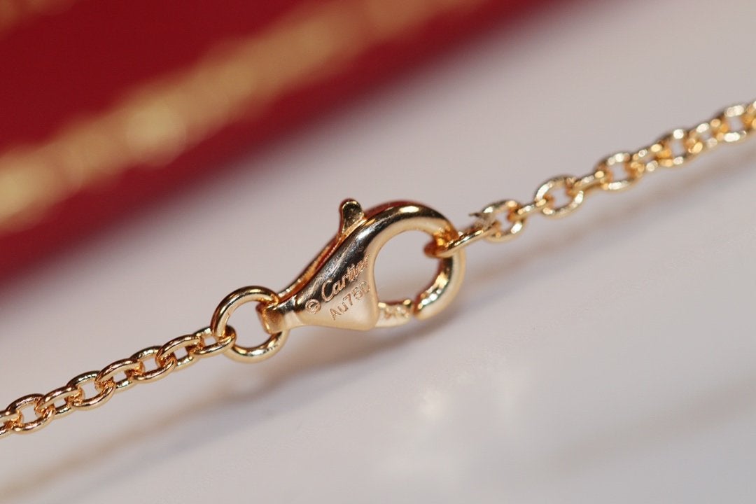 [⭐Hevara Jewelry]LOVE NECKLACE PINK GOLD AND SILVER