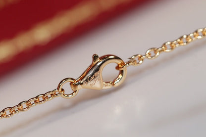 [⭐Hevara Jewelry]LOVE NECKLACE PINK GOLD AND SILVER