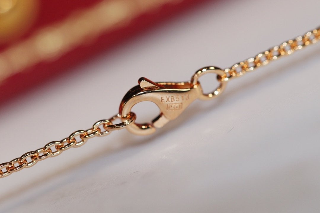 [⭐Hevara Jewelry]LOVE NECKLACE PINK GOLD AND SILVER