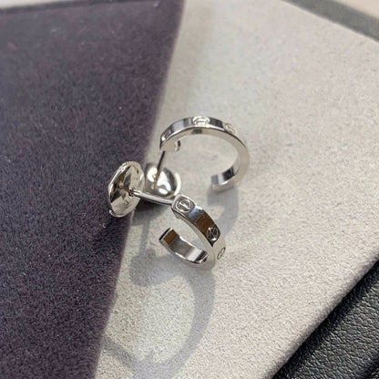 [⭐Hevara Jewelry]LOVE EARRINGS 2.65MM SILVER