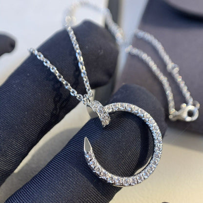 [⭐Hevara Jewelry]JUSTE NECKLACE SILVER DIAMONDS