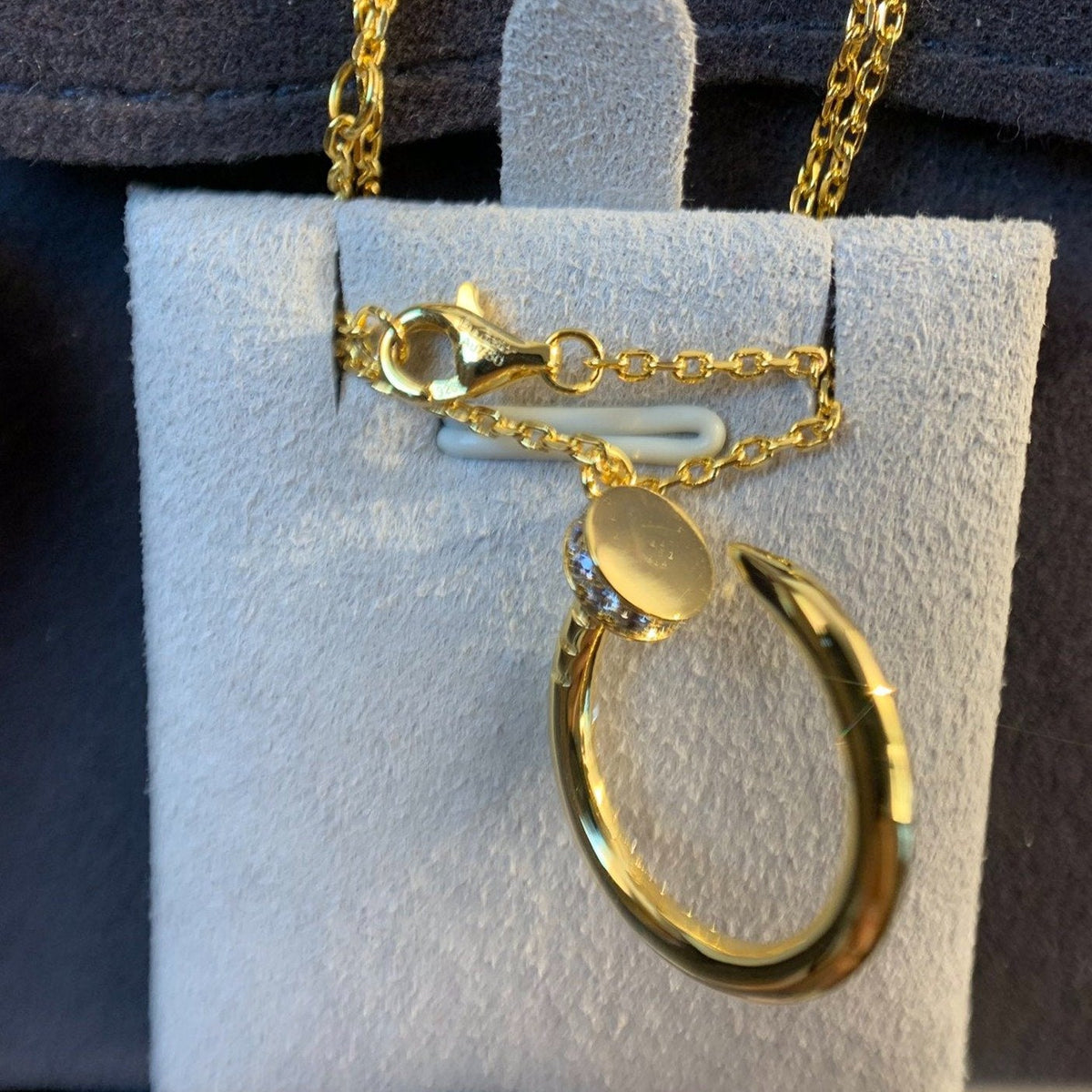 [⭐Hevara Jewelry]JUSTE NECKLACE GOLD DIAMONDS