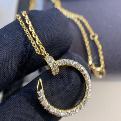 [⭐Hevara Jewelry]JUSTE NECKLACE GOLD DIAMONDS