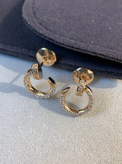 [⭐Hevara Jewelry]JUSTE EARRINGS GOLD DIAMONDS