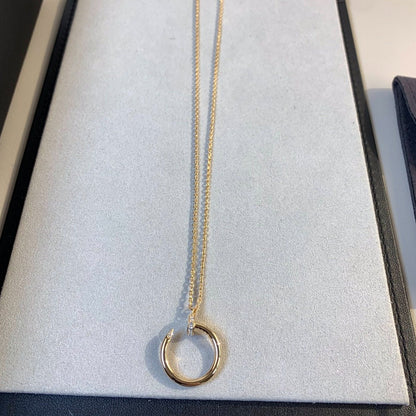 [⭐Hevara Jewelry]JUSTE NECKLACE PINK GOLD