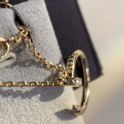 [⭐Hevara Jewelry]JUSTE NECKLACE PINK GOLD