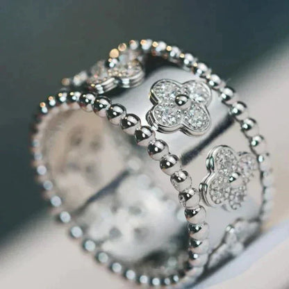 [⭐Hevara Jewelry]CLOVER KALEIDOSCOPE RING 10MM