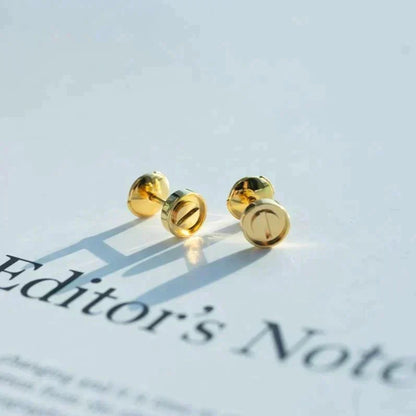 [⭐Hevara Jewelry]LOVE EARRINGS GOLD 10MM