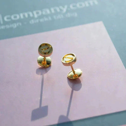 [⭐Hevara Jewelry]LOVE EARRINGS GOLD 10MM