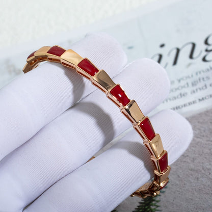 [⭐Hevara Jewelry]SERPENTI BRACELET PINK GOLD RUBELLITE