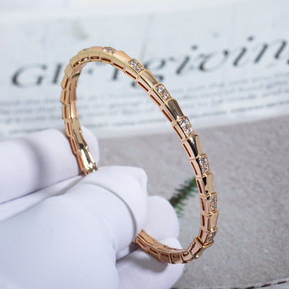 [⭐Hevara Jewelry]SERPENTI BRACELET PINK GOLD DIAMOND