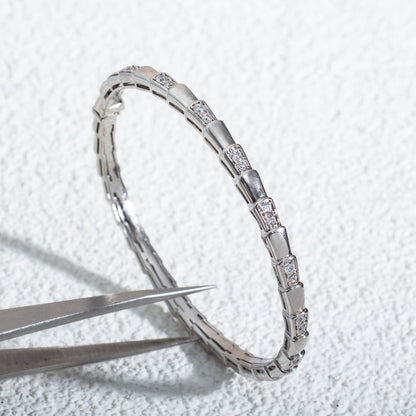 [⭐Hevara Jewelry]SERPENTI BRACELET SILVER DIAMOND