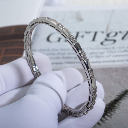 [⭐Hevara Jewelry]SERPENTI BRACELET SILVER DIAMOND