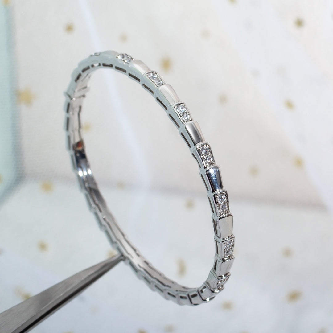 [⭐Hevara Jewelry]SERPENTI BRACELET SILVER DIAMOND