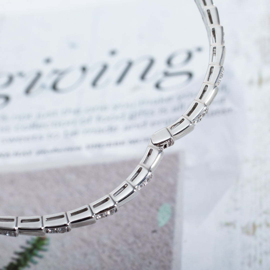 [⭐Hevara Jewelry]SERPENTI BRACELET SILVER DIAMOND