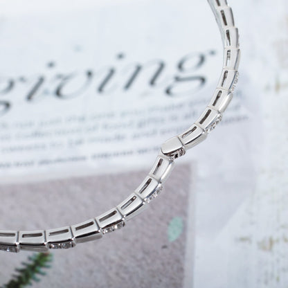 [⭐Hevara Jewelry]SERPENTI BRACELET SILVER DIAMOND