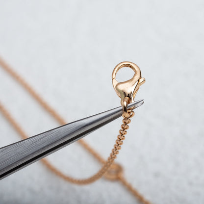 [⭐Hevara Jewelry]PARENTESI NECKLACE PINK GOLD