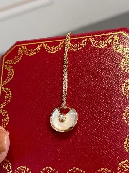 [⭐Hevara Jewelry]AMULETTE ROSE GOLD MOP NECKLACE