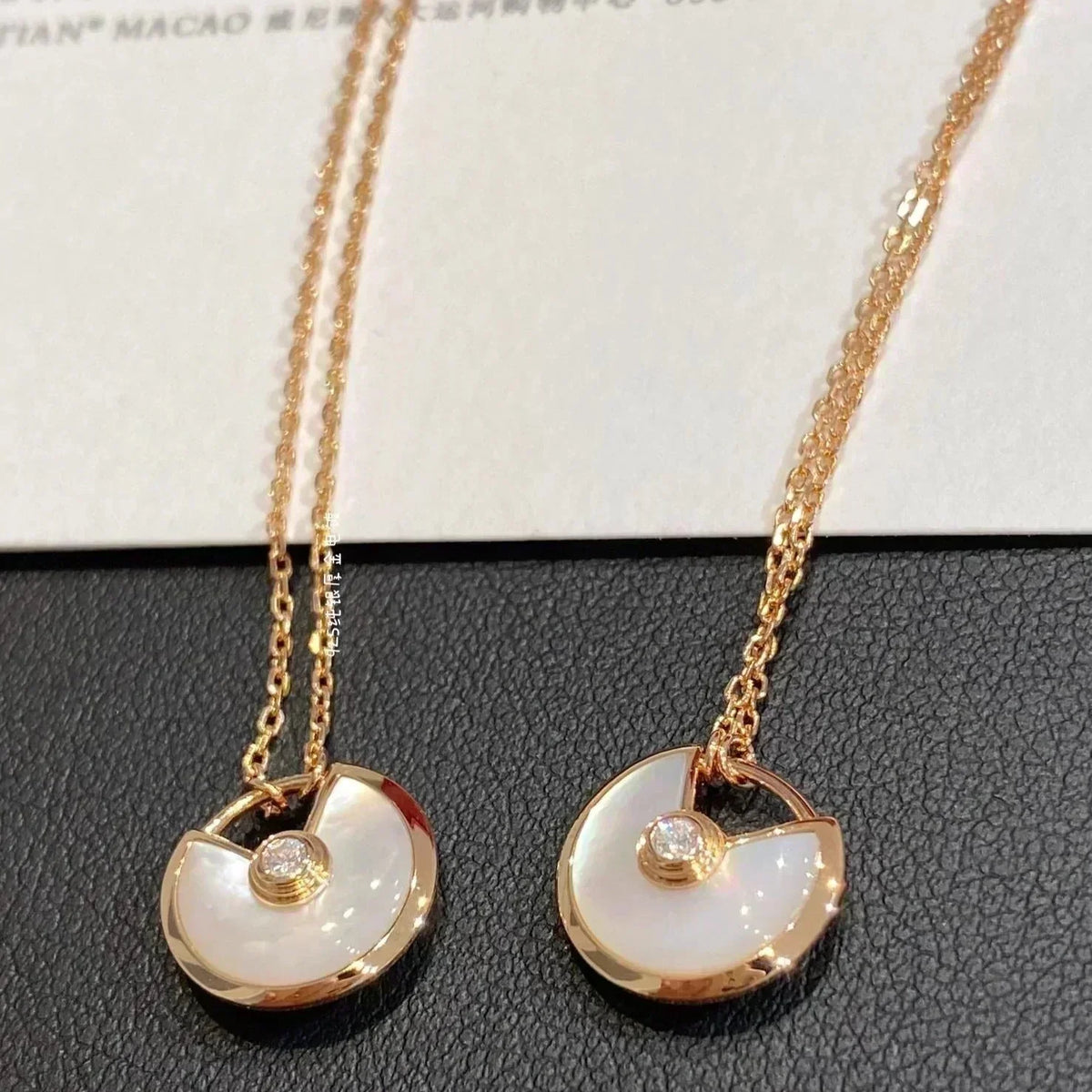 [⭐Hevara Jewelry]AMULETTE ROSE GOLD MOP NECKLACE