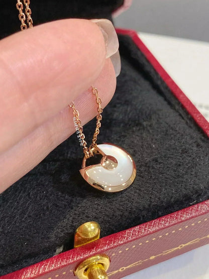 [⭐Hevara Jewelry]AMULETTE ROSE GOLD MOP NECKLACE