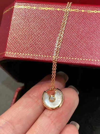 [⭐Hevara Jewelry]AMULETTE ROSE GOLD MOP NECKLACE