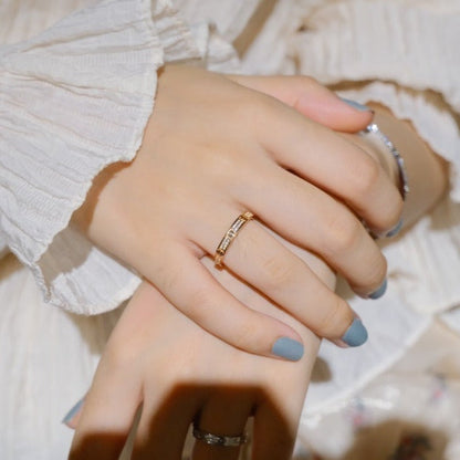 [⭐Hevara Jewelry]LOVE RING 2.65MM DIAMOND