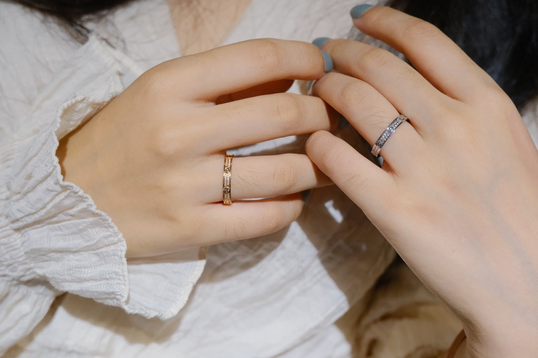 [⭐Hevara Jewelry]LOVE RING 2.65MM DIAMOND