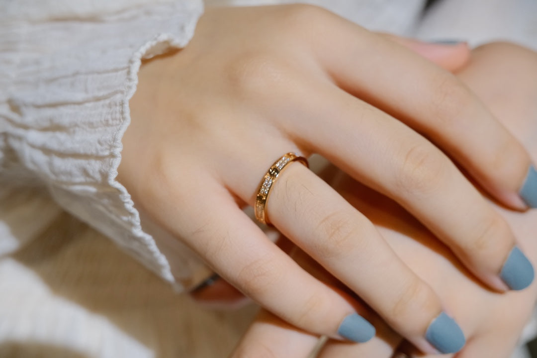 [⭐Hevara Jewelry]LOVE RING 2.65MM DIAMOND