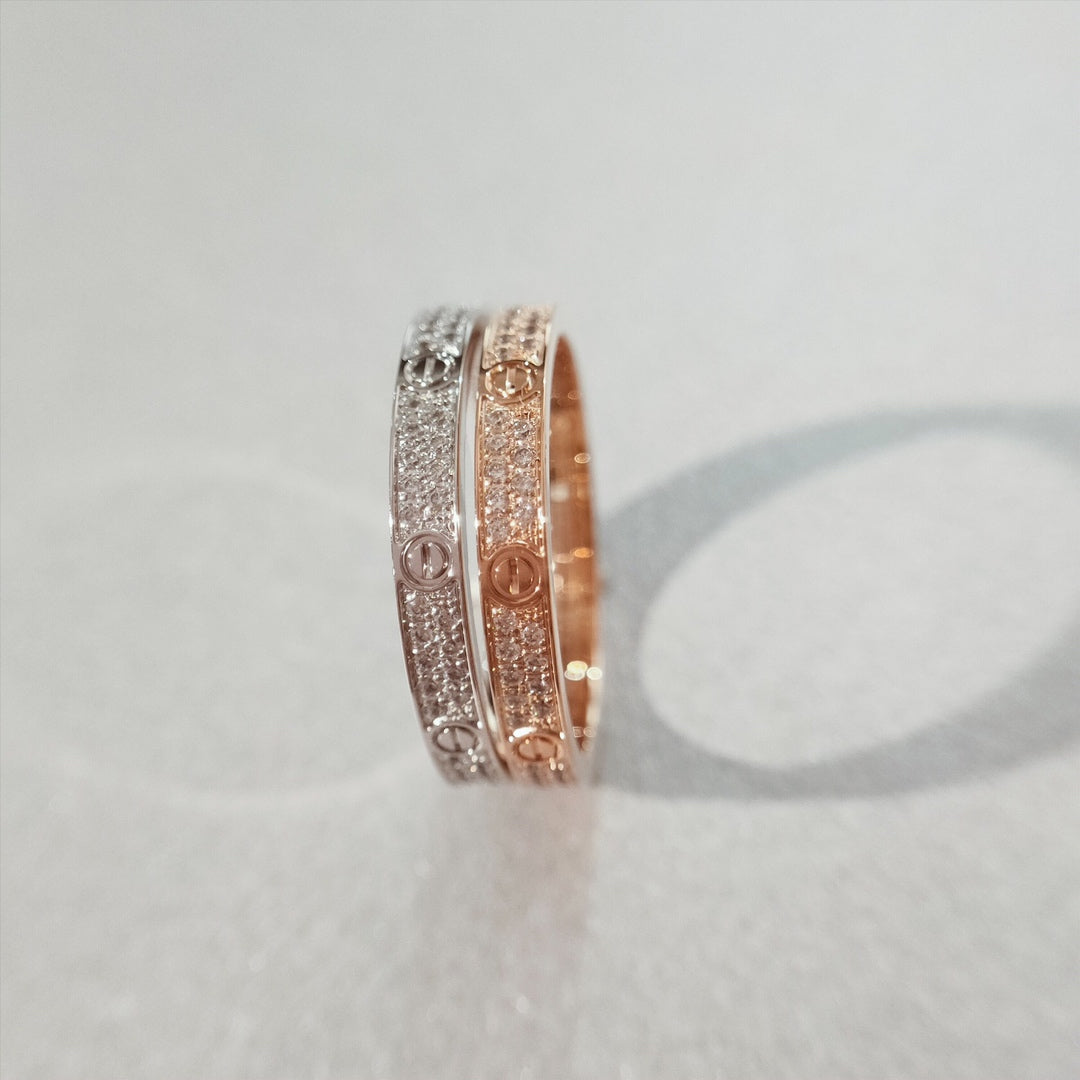 [⭐Hevara Jewelry]LOVE RING 2.65MM DIAMOND