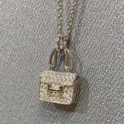 [⭐Hevara Jewelry]CONSTANCE PEDANT DIAMOND NECKLACE