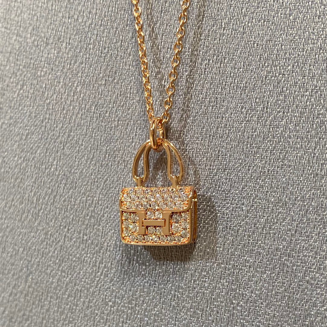 [⭐Hevara Jewelry]CONSTANCE PEDANT DIAMOND NECKLACE