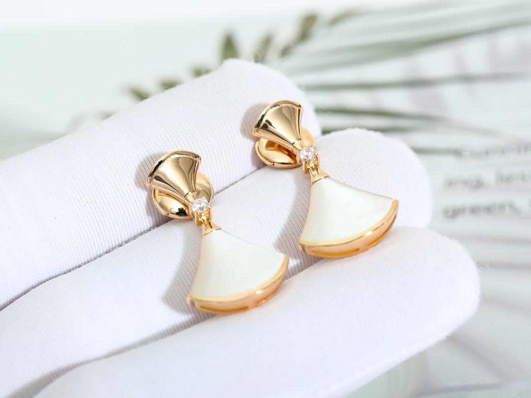 [⭐Hevara Jewelry]DREAM MOP PINK GOLD EARRINGS