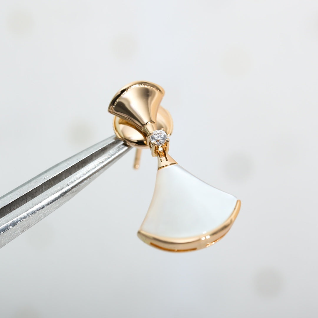 [⭐Hevara Jewelry]DREAM MOP PINK GOLD EARRINGS